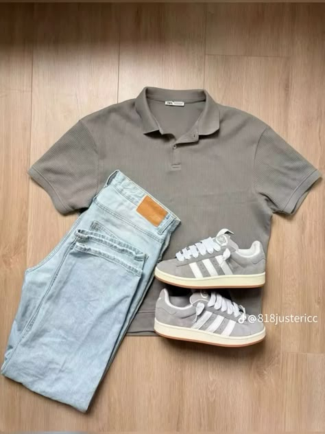 Guys Fashion Casual, Polo Shirt Outfits, Mens Smart Casual Outfits, Guys Fashion, Classy Outfits Men, Street Style Outfits Men, Mens Casual Dress Outfits, Men Stylish Dress, Street Fashion Men Streetwear