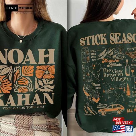 Vintage Stick Season Tour 2023 T-Shirt Sticky Sweatshirt The View Between Villages Unisex Check more at https://statemyhome.com/product/vintage-stick-season-tour-2023-t-shirt-sticky-sweatshirt-the-view-between-villages-unisex/ The View Between Villages, Noah Kahan Stick Season, Stick Season, Country Music Shirt, Music Sweatshirts, Noah Kahan, Country Music Shirts, Halloween Village, Tour Shirt