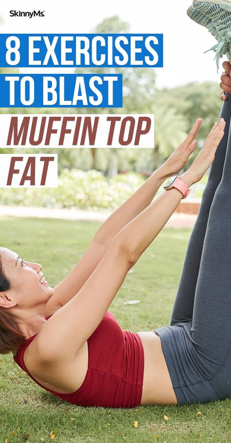 8 Exercises to Blast Muffin Top Fat Ab Workou, Cardiovascular Exercises, Best Abdominal Exercises, Abdominal Exercises, Ab Workouts, Fat Loss Workout, Workout Routines, Belly Workout, Weights Workout