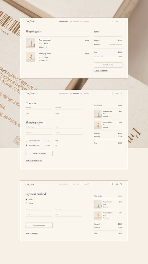 Cosmetics Email Design, Product Detail Page Design, E Commerce Web Design, Web Design Inspiration Layout, Website Design Inspiration Layout, Wireframe Design, Ecommerce Web Design, Shopify Website Design, Creative Web Design