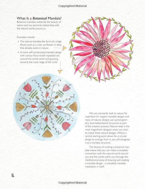 https://www.amazon.com/Botanical-Mandalas-Expressive-Mandala-Inspired/dp/1527222322/ref=sr_1_1?ie=UTF8 Botanical Mandala, Watercolor Tutorial, Personal Relationship, Watercolour Tutorials, Single Flower, Inspired By Nature, Mandala Design, Mandala Art, Natural World