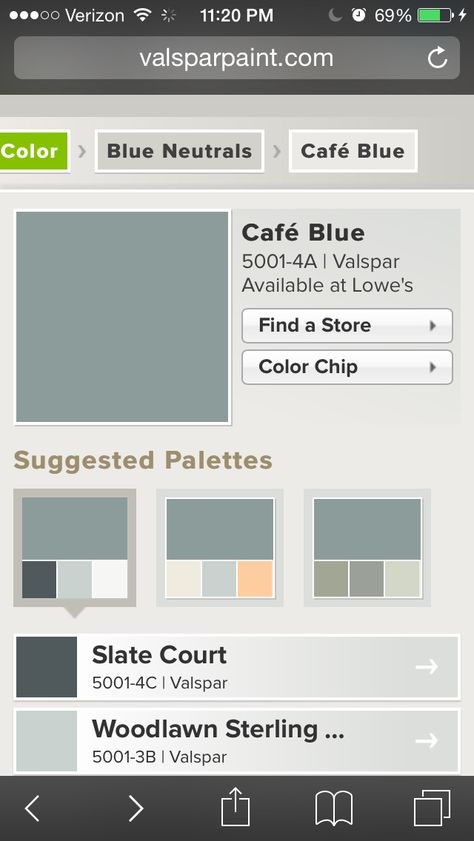 And the winner is... Cafe Blue by Valspar Cafe Blue Valspar, Victorian House Colors Exterior, Valspar Bedroom, Great Room Paint Colors, Victorian House Colors, House Paint Ideas, House Colors Exterior, Blue Cafe, Valspar Paint