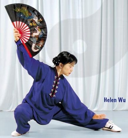 Tai Chi Fan | Helen Wu Learn Tai Chi, Chi Gong, Tai Chi Qigong, Kung Fu Martial Arts, Shaolin Kung Fu, Chinese Fan, Fan Dance, Martial Arts Girl, Chi Kung