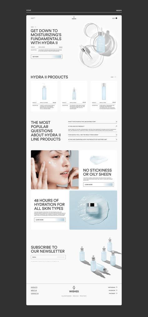 Skincare Website Design Layout, Skincare Website Design Inspiration, Cosmetic Website, Skincare Infographic, Skin Care Website, Skincare Website, Cosmetic Web, Beauty Web, Minimal Skincare