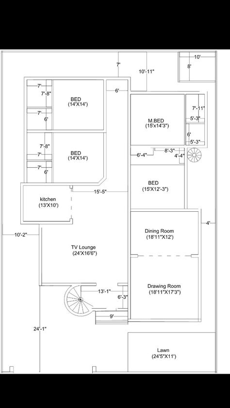 Ground floor plan (60x90) Kanal House Plan, Ground Floor Plan, Ground Floor, House Plan, Floor Plan, House Plans, Iphone Wallpaper, Floor Plans, House Design