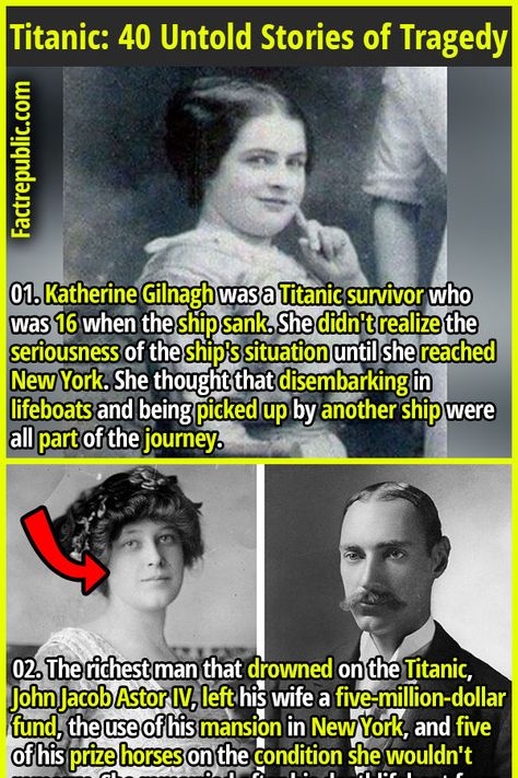 Titanic Survivor, Titanic Facts, Titanic History, Titanic Ship, Fact Republic, Creepy Facts, History Facts Interesting, History Nerd, History Education