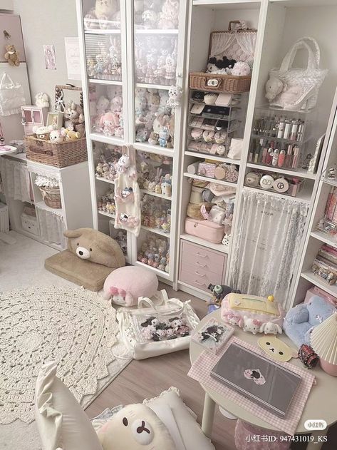 Wonyoungism Room Ideas, Wonyoungism Room, Room Inspo Kpop, Ikea Rooms, White Pink Aesthetic, Room Inspo Pink, Aesthetic Shelf, Pink Cute Aesthetic, Cutecore Room