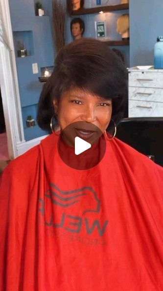 Mullet Hairstyles For Black Women, Mullet Hairstyle Black Women, Feathered Hairstyles Medium, Fluffy Bob Black Women, Very Short Bob Black Women, Bobs On Black Women Real Hair, Layered Bob Hairstyles For Black Women, Quick Waves, Roller Set Hairstyles