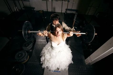 wedding gym - trash the dress Cornwall Ontario, Gym Couple, Gym Photography, Framed Photography, Wedding Photography Styles, Framing Photography, A Gym, Wedding Things, Wedding Photoshoot