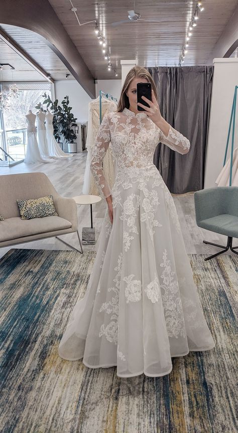 Long Sleeve High Neck Wedding Dress, Cottagecore Wedding Dresses, Cottagecore Bride, Mock Neck Wedding Dress, Turtleneck Wedding Dress, Cottagecore Birthday, High Neck Long Sleeve Wedding Dress, Wedding Dress High Neck, Long Sleeve Wedding Dress Vintage