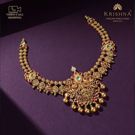 https://in.pinterest.com/krishnajewellersjubileehills/ 20 Grams Gold Necklace Designs Indian, Gold Necklace Set New Design, 40 Grams Gold Necklace Designs, 20grams Gold Necklace Indian, 20 Grams Gold Choker Designs, 30grams Gold Necklace Designs, Short Necklace Gold Indian, Gold Necklace Set 20 Grams, Gold Antique Choker