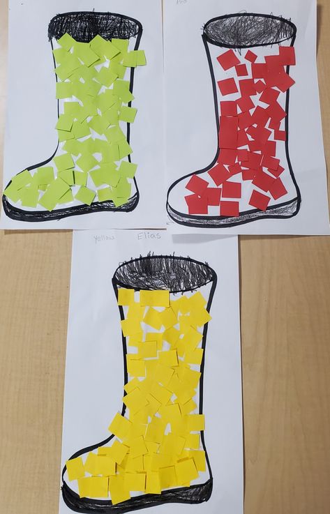 Rain Boots Craft, Pinecone Animals, Fun Fall Crafts For Kids, Preschool November, Leaf Rubbings, Rain Crafts, Shape Activities, Weather Crafts, Weather Theme