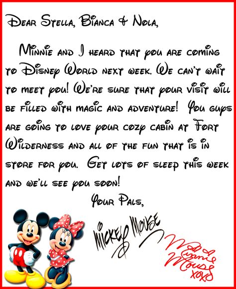 We Heard You're Coming to Disney World!   A Letter from Mickey & Minne - I love how this gives you step by step instructions on navigating the Dis-boards for this type of thing. Mickey Mouse Letters, Disney Surprise, Disney Letters, Going To Disney, Disney Trip Planning, Disney Vacation Planning, Disney World Planning, Disney Planning, Disneyland Trip