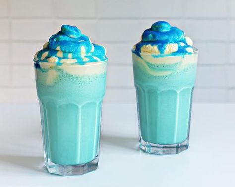 Learn more about Star Wars Cocktail Milkshake from SideChef! Blue Milkshake, Use The Force, Milkshake Recipe, Drink Responsibly, Cream Butter, Cream Liqueur, Blue Food Coloring, Incredible Edibles, May The 4th Be With You