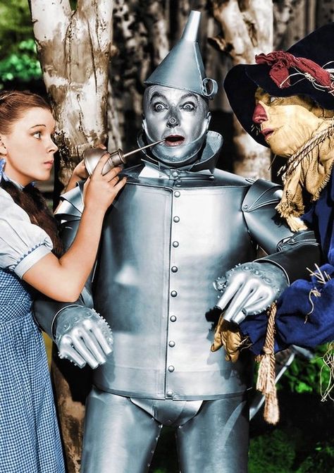 Wizard of Oz. joe can be the Tin Man, I'll be Dorothy, and Herc can be a scarecrow or the lion! Oz Büyücüsü, Jack Haley, Wizard Of Oz 1939, Septième Art, The Wonderful Wizard Of Oz, Tin Man, The Wizard Of Oz, Yellow Brick Road, Judy Garland