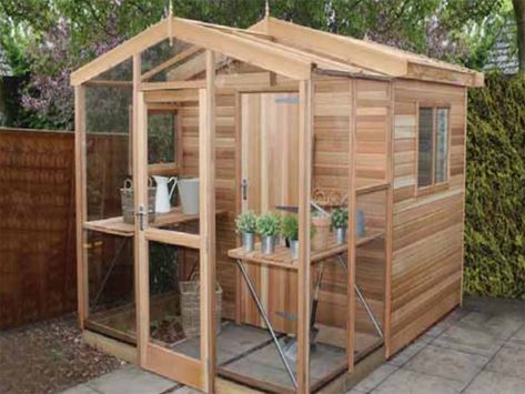 Half Shed and Half Greenhouse Combo | Cousins Conservatories & Garden Buildings Half Greenhouse, Greenhouse Shed Combo, Shed Greenhouse, Loft Plans, Diy Greenhouse Plans, Lean To Greenhouse, Veg Patch, Conservatory Garden, Greenhouse Shed