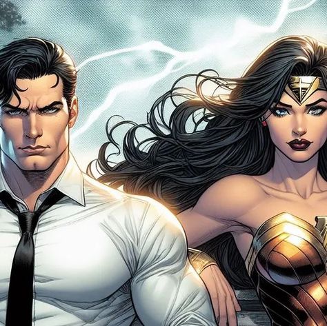 Clark And Diana, Superman And Wonder Woman, Art Boy, Superman Wonder Woman, The Embrace, A Love Story, Batgirl, A Love, Superman