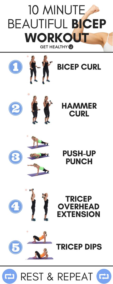 If you want beautiful biceps, try this 10 minute beautiful bicep workout! These 5 moves will tone those arms and have you feeling super confident! This quick workout is easy to do, requires minimal equipment and you can do it at home! Bicep Workout Women, Bicep And Tricep Workout, Bicep Workout, Fitness Memes, Arm Workout Women, Workout Plan For Beginners, Bigger Arms, Fitness Style, Biceps And Triceps