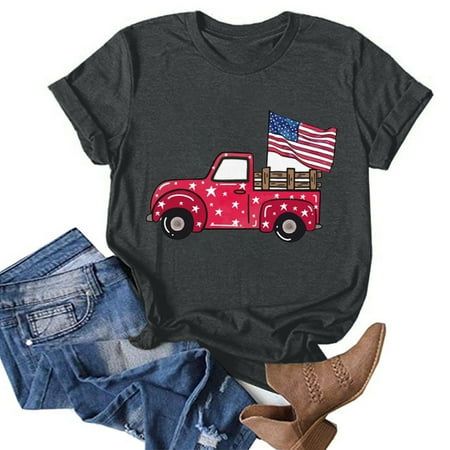 Welcome to our store  Features:  1.It is made of high quality materials,durable enought for your daily wearing  2.Stylish and fashion design make you more attractive  3.independence day tops for women casual patriotic american flag graphic tshirts  4.These womens t-shirts are perfect for the 4th of July and are a must-have 4th of July item, I am sure you will like it !!! Product information:  Season: Summer  Gender: Women/Junior/Teen  Material:Cotton Blend  Neck Style:Crew Neck  Sleeve Style:Sho Affordable Fitted T-shirt For 4th Of July, Cheap Patriotic Women's T-shirt, Casual American Flag Print T-shirt For 4th Of July, Ladies Tops Blouses, Tops For Women Casual, Patriotic Flag Print Short Sleeve T-shirt, Patriotic Short Sleeve T-shirt With Flag Print, Workout Tops For Women, Womens Tops Dressy