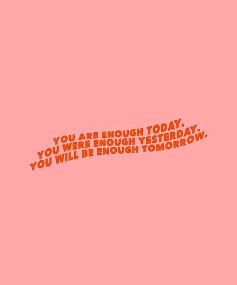 You are enough today, tomorrow, and always 💕✨ Take a moment to remind yourself that you are enough. You don't need to be anyone else or do anything else to prove your worth. You are already worthy just as you are. Don't let comparison or self-doubt cloud your mind. You have always been enough, and you will always be enough. Embrace your uniqueness and let your light shine. #selflove #youareenough #loveyourself #believeinyou #beyourownkindofbeautiful #themimidiaries Be Enough For Yourself, Wholesome Quotes, You Are Enough Quote, You're Enough, Enough Is Enough Quotes, Let Your Light Shine, You Are Enough, Prove It