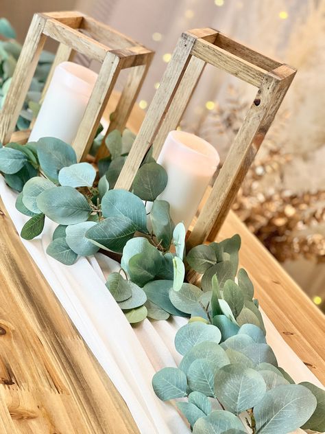 Rustic Terrace, Vintage Terrace, Eucalyptus Garland Wedding, Eucalyptus Wedding Decor, Eucalyptus Centerpiece, Boho Backyard, Art Deco Ideas, Long Table Wedding, Wedding Guest Table