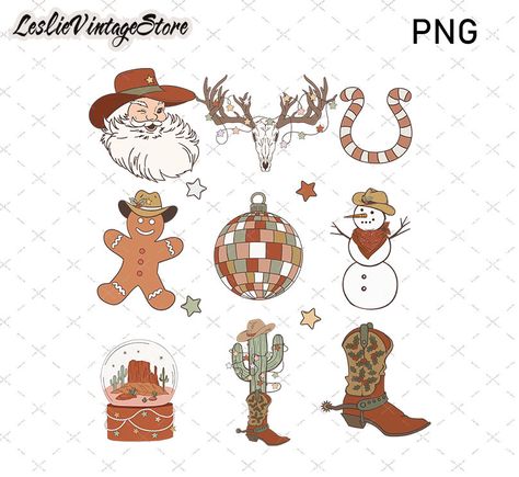 Cowboy Christmas Tree Ideas, Ranch Christmas, Christmas Cowboy, Cowboy Santa, Sublimation Shirts, Farm Christmas, Christmas Cups, Holiday Png, Christmas Craft Fair