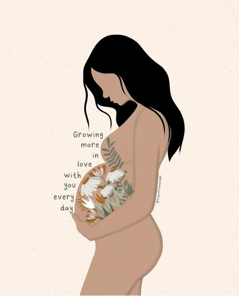 Art Meaningful, Growing Art, Quotes Home Decor, Thumb Tattoos, Pregnancy Affirmations, Cuadros Diy, Motivational Art Prints, Pregnancy Art, Quotes Home