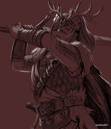 by gusasquatch #forhonor Highlander For Honor, For Honor Art, For Honor Characters, Dnd Items, Novel Ideas, Knight Games, For Honor, Fantasy Setting, Fantasy Novel