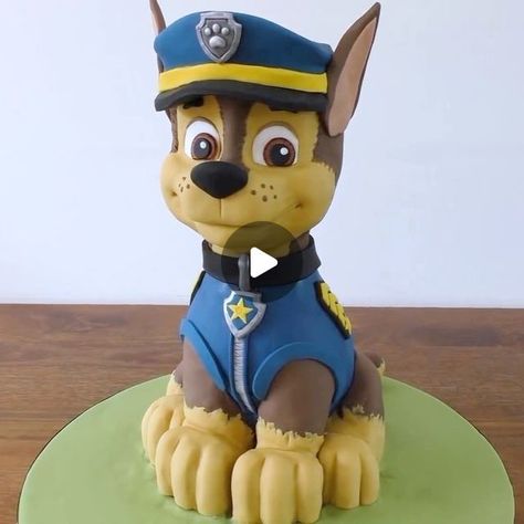 Chase Cake Paw Patrol, Chase Birthday Cake Paw Patrol, Paw Patrol Cake Boy, Simple Paw Patrol Cake, Chase Paw Patrol Cake, Paw Patrol Chase Cake, Chase From Paw Patrol, Paw Patrol Birthday Cake, Nursery Activities