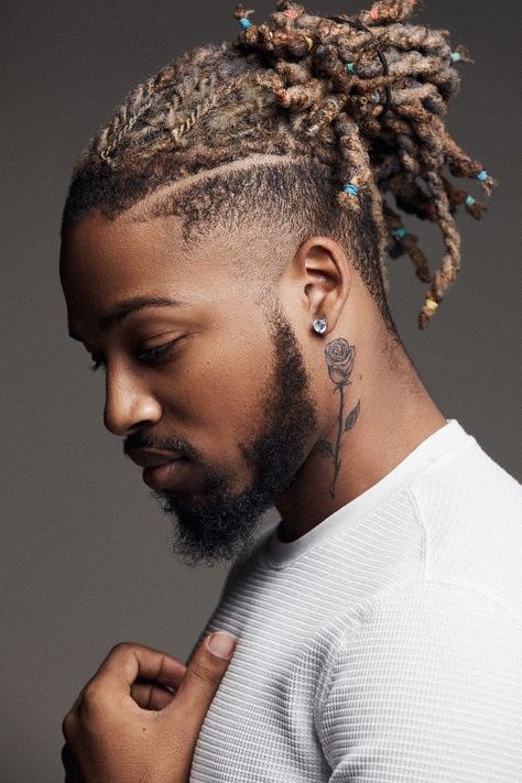 Men Top Braid Styles, Haircuts For Curly Hair Men, Dreadlocks Undercut, High Top Dreads, Curly Dreadlocks, Dreadlocks Hairstyles, Dread Hairstyles For Men, Braids Long, Men Braids