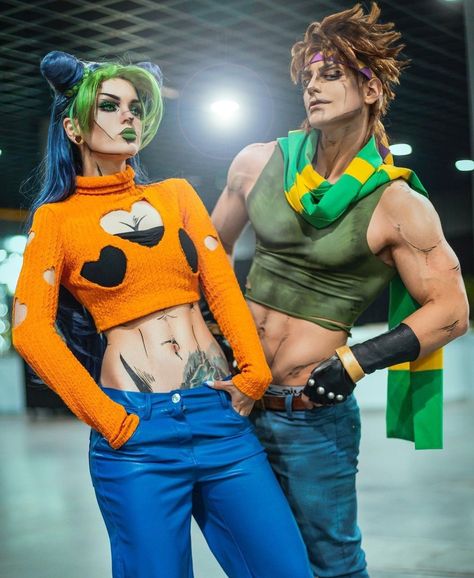 Female Jojo Cosplay, Jojo's Bizarre Adventure Makeup, Jojo Inspired Outfits, Jojo Makeup, Jojo Aesthetic, Joseph Joestar Cosplay, Jjba Cosplay, Jojo's Bizarre Adventure Cosplay, Jojo Cosplay