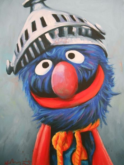 The Muppets Characters, Grover Sesame Street, Super Grover, Sesame Street Muppets, Childhood Characters, The Muppet Show, Jim Henson, Animal Sketches, Chalk Art