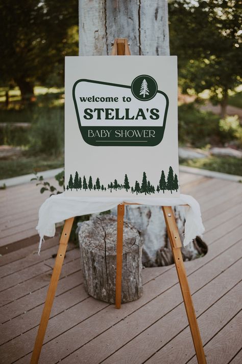 A little camper is on the way. This welcome sign template is editable, customizable, and perfect for a little camper baby shower. ►TRY OUT TEMPLATE BEFORE PURCHASE: Copy + Paste link in your browser https://templett.com/design/demo/INVITEDdesignCo/25743359,25743372 No special software requirements. Edit from any device. Template is ONLY editable in online TEMPLETT website. --Easily download and print completed template from TEMPLETT website. ►HOW TO ORDER  - Add listing to your cart - Download t A Little Camper Is On The Way, Camp Baby Shower Theme, Camper Baby Shower Ideas, Little Camper Baby Shower Ideas, National Park Baby Shower Ideas, Camp Baby Shower Ideas, Happy Camper Baby Shower Theme, Camp Theme Baby Shower Ideas, Camping Themed Baby Shower Ideas