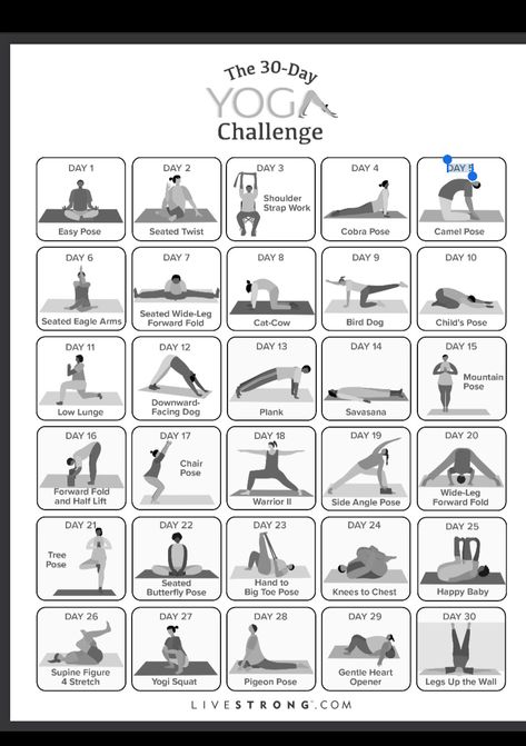 Exercise Challenges, Side Angle Pose, 30 Day Yoga Challenge, Yoga Images, 30 Day Yoga, Chair Pose, Mountain Pose, Forward Fold, List Challenges