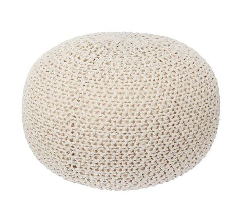 LIVINGbasics Knit Modern Floor Pouf Round Footstool, Round Pouf Ottoman, Pouffe Seat Round Pouf Ottoman, Round Footstool, Floor Pouf, Boho House, Modern Floor, Walmart Canada, Pouf Ottoman, Bedroom Inspo, Pink Beige