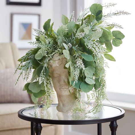 Spring Romance Greenery Arrangement Crock Decor, Greenery Floral Arrangement, Spring Romance, Foliage Arrangements, Victorian Modern, Greenery Arrangements, Spring Floral Arrangements, Faux Floral Arrangement, Diy Dollar Tree Decor