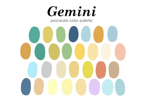 Gemini Color Palette, Gemini Colors, Gemini Color, Color Balance, Colour Palettes, Alter Ego, Oracle Cards, Color Chart, Zodiac Signs