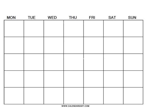 10 Free Printable Blank Calendar Templates {Fillable PDF} » CALENDARKART Free Blank Calendar, Blank Monthly Calendar Template, Fillable Calendar, Daily Calendar Template, Blank Calendar Pages, Free Printable Calendar Templates, Weekly Calendar Template, Blank Monthly Calendar, Free Calendar Template