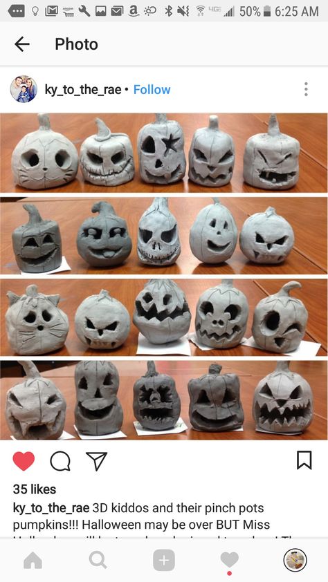 Ceramic Jack O Lantern, Clay Jack O Lantern, Ceramics Classroom, Halloween Clay Ideas, Clay Pumpkins, Ceramic Pumpkins, Types Of Pumpkins, Clay Craft Ideas, After School Art