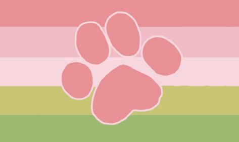 Pup Gender Flag, Strawberry Xenogender, Puppy Xenogender, Pup Xenogenders, Pup Gender, Strawberry Gender, Dog Gender, Neo Pronouns, Xeno Flags