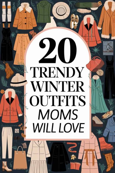 20 Cozy and Cute Winter Outfit Ideas That Moms Will Adore Christmas Mom Outfits, Comfy Shopping Outfit Winter, Winter Soccer Mom Outfit, Outdoor Winter Outfits For Women, Winter Outing Outfit, Trendy Mom Outfits Fall 2024, Winter Mom Outfits, Winter Outdoor Outfits, Outdoor Winter Outfit