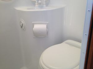 Wet Bathroom Ideas Small Rv, Rv Wet Bath Ideas, Rv Wet Bath, Shower Toilet Combo, Wet Bathroom Ideas, Toilet Shower Combo, Shower Bath Combo, Wet Bath, Sailboat Interior