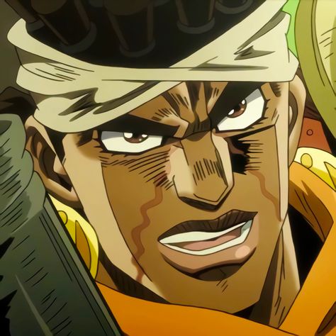 Anime: Jojo Bizarre Adventure | Part 3 Stardust Crusaders Muhammed Avdol, Avdol Jojo, Mohammed Avdol, Muhammad Avdol, Jojo's Bizarre Adventure Characters, Jojo Stardust Crusaders, Stardust Crusaders, Jojo Reference, Jojo Parts