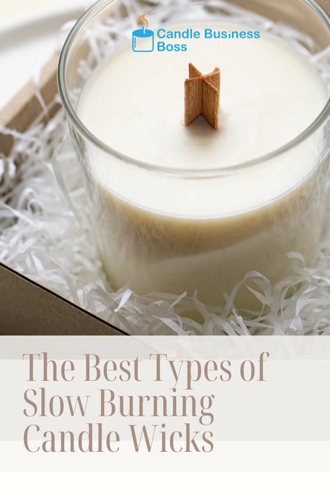 When making long-lasting candles, most candle hobbyists focus on choosing the slowest burning candle waxes. But did you know the wick also influences how long your candle burns? But which are the best types of slow burning candle wicks to use in long-lasting candles? Types Of Wax, Long Lasting Candles, Candle Making Business, Wicks, Candle Maker, Candle Business, Wooden Wick, Natural Wax, Beeswax Candles