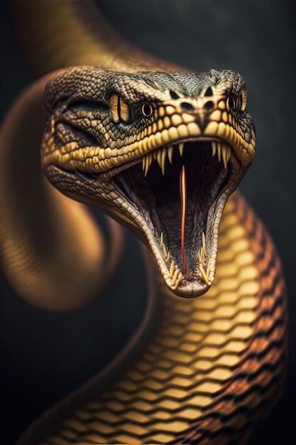 Angry Snake, Snake Pictures, Anime Snake, Snake Face, Scary Snakes, Snake Images, Viper Snake, Golden Snake, Snake Wallpaper