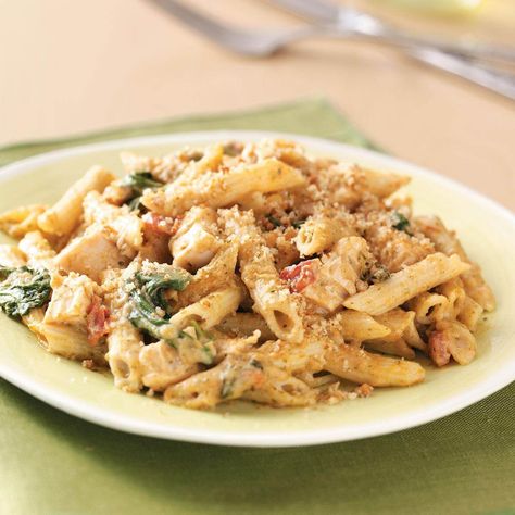 Chicken Penne Casserole, Pesto Chicken Penne, Penne Casserole, Resep Makanan Beku, Resep Pasta, Chicken Penne, Chicken Casserole Easy, Pesto Chicken, Penne Pasta