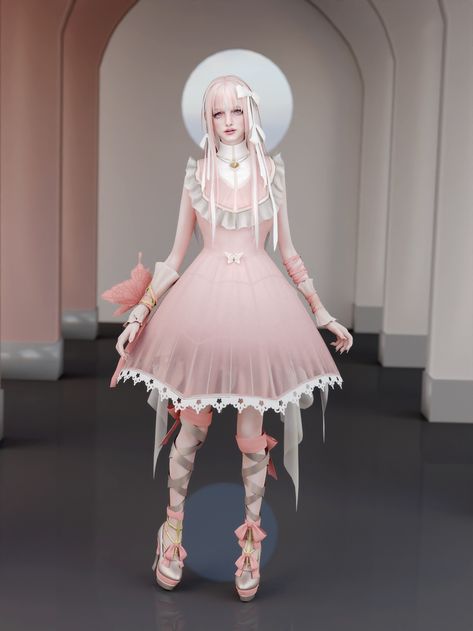 Sims Cc Alt Clothes, Sims4 Cc Skirts, Pastel Goth Sims 4 Cc, Sims 4 Harajuku, Sims 4 Cc Kawaii Clothing, Sims 4 Cc Cute Clothes, Fairy Academia, Blender Scenes, Sanrio Outfits