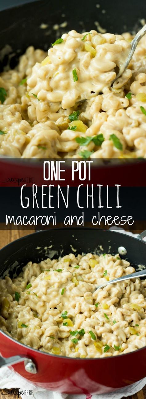 Sep 11, 2016 - A super creamy macaroni and cheese with a bit of kick from green chiles! Only 6 ingredients, one pot and 20 minutes! Cockpit Recipes, Hatch Recipes, Hatch Chilis, Rustic Glam Christmas Tree, Chili Macaroni, Hatch Peppers, Rustic Glam Christmas, Green Chile Recipes, Green Chili Recipes