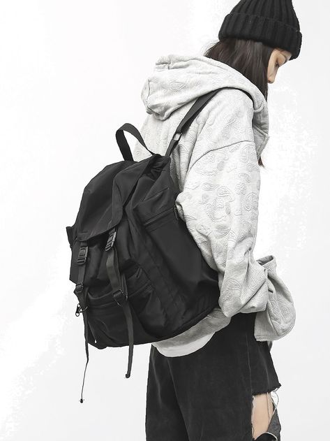 Functional Backpack, Minimalist Backpack, Backpack Women, Nylon Bag, Black Backpack, Cool Patterns, Olivia Mark, Womens Backpack, For Love