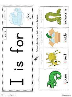 The Letter I Beginning Sound Flipbook in Color is the perfect tool for learning and practicing to recognize the letter I and it's beginning sound. Letter I Words, Preschool Phonics Activities, Jolly Phonics Printable, Jolly Phonics Activities, Color Worksheet, Preschool Phonics, I Letter, Phonics Flashcards, Beginning Sounds Worksheets